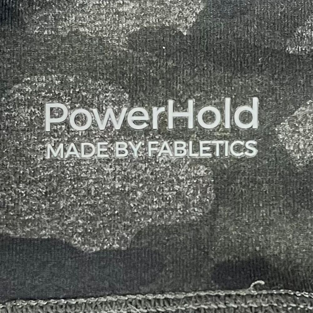 PowerHold by Fabletics Side Pockets Camo Leggings Mesh Side Womens Size Large - Picture 10 of 11